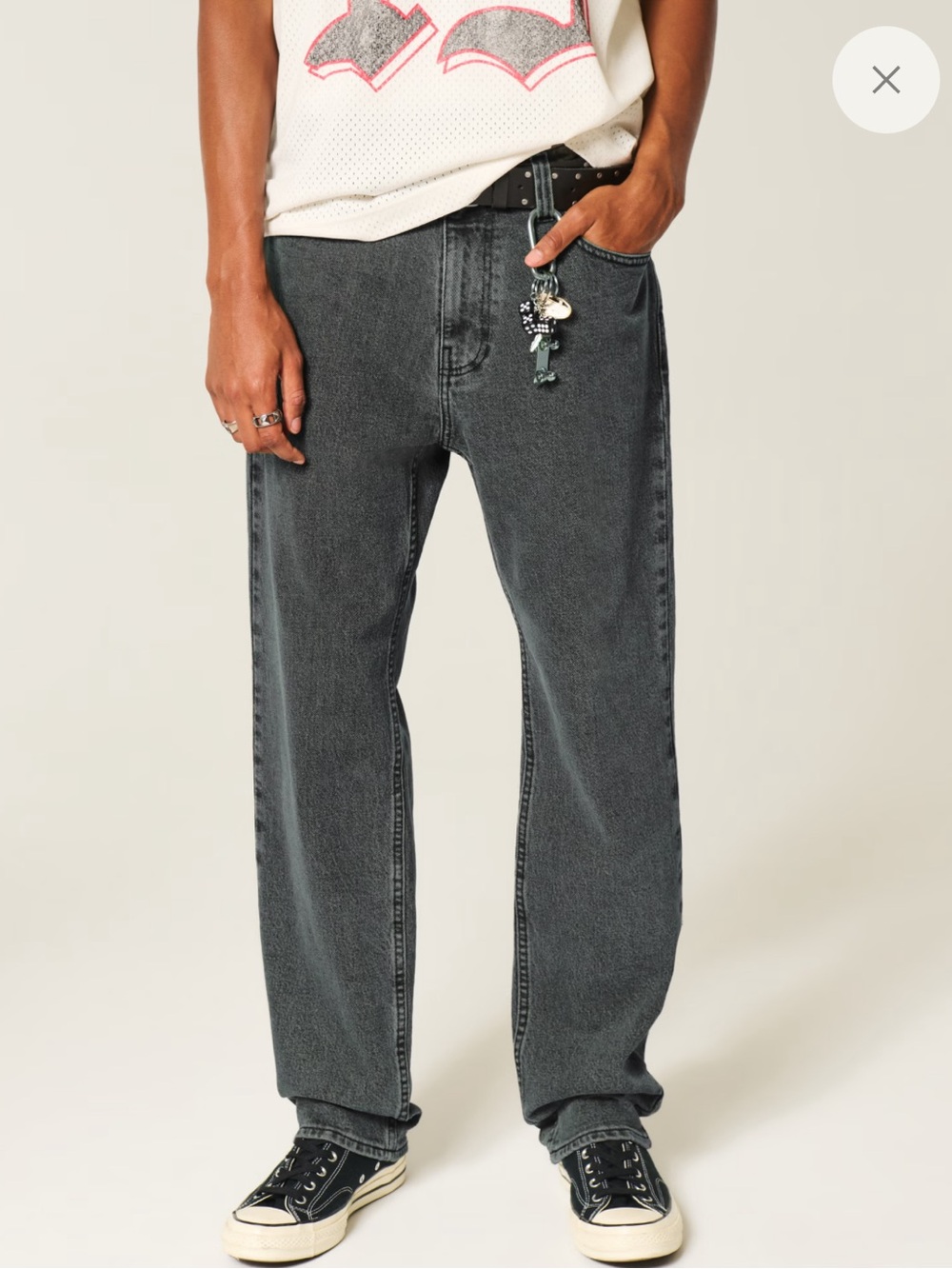 Hollister Men’s Loose Black Jeans 30X36